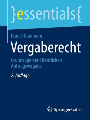 cover image of Vergaberecht